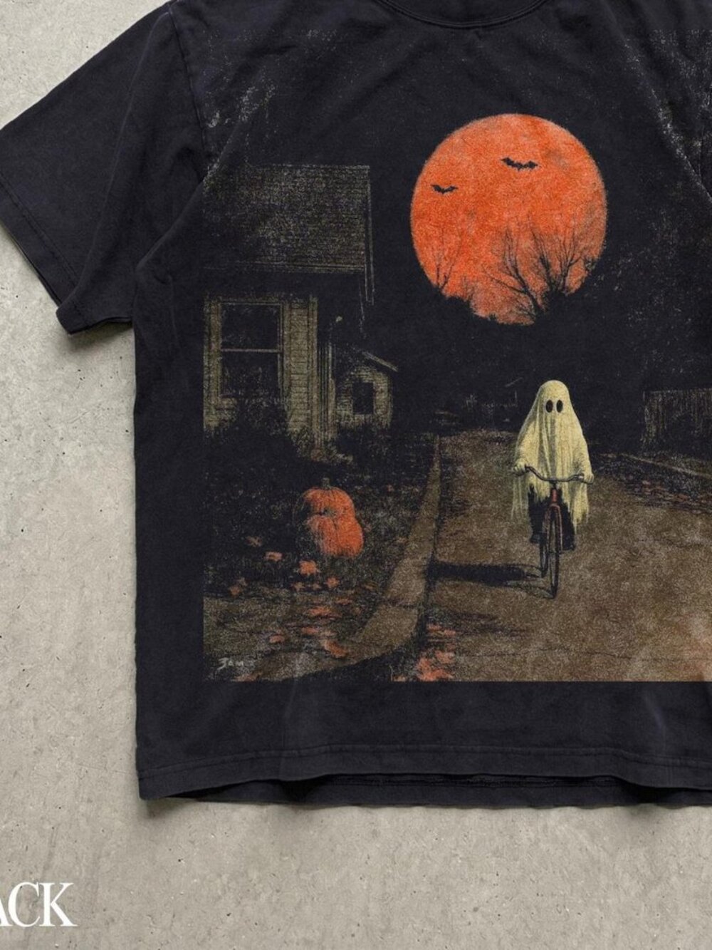 Halloween Ghost T-Shirt, Spooky Ghost Biking Shirt, Gothic Halloween Shirt